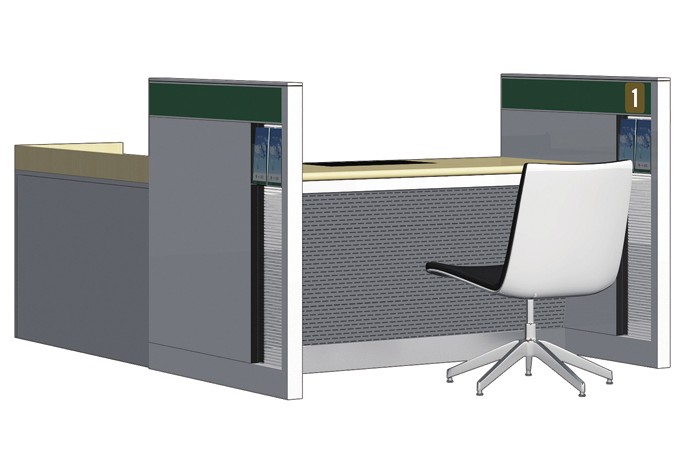 金融、法院家具|邮政营业厅家具|办公家具|非现金柜台 CG-DSY-T10