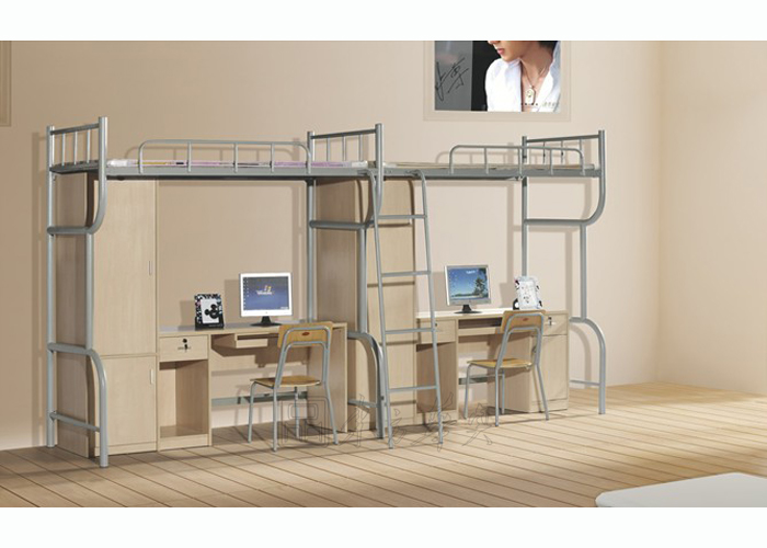 学校家具|学生公寓床|办公家具|组合双人床|多功能组合床，公寓双人床 CG-JZ-029