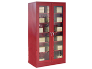 玻璃双掩门古藉书柜CG-W7810-3|图书馆家具|古籍柜|办公家具