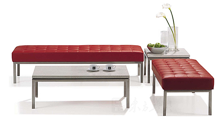 办公沙发|休闲沙发|办公家具|弗罗伦斯条形沙发|条形沙发，条凳，设计师椅 CG-Knoll-SF1