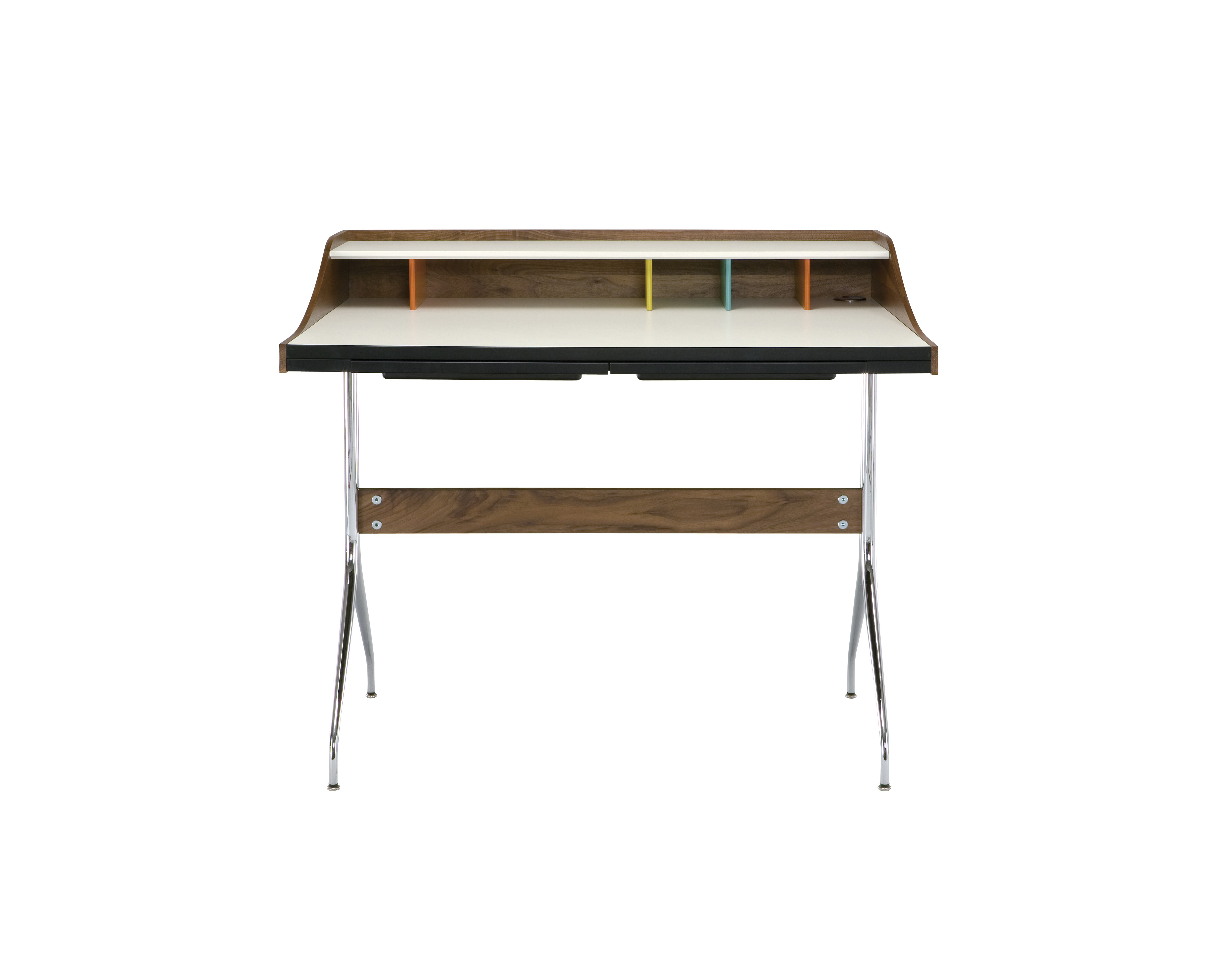 [办公台|时尚大班台|办公家具|设计师家具|纳尔逊™Swag Leg办公桌]