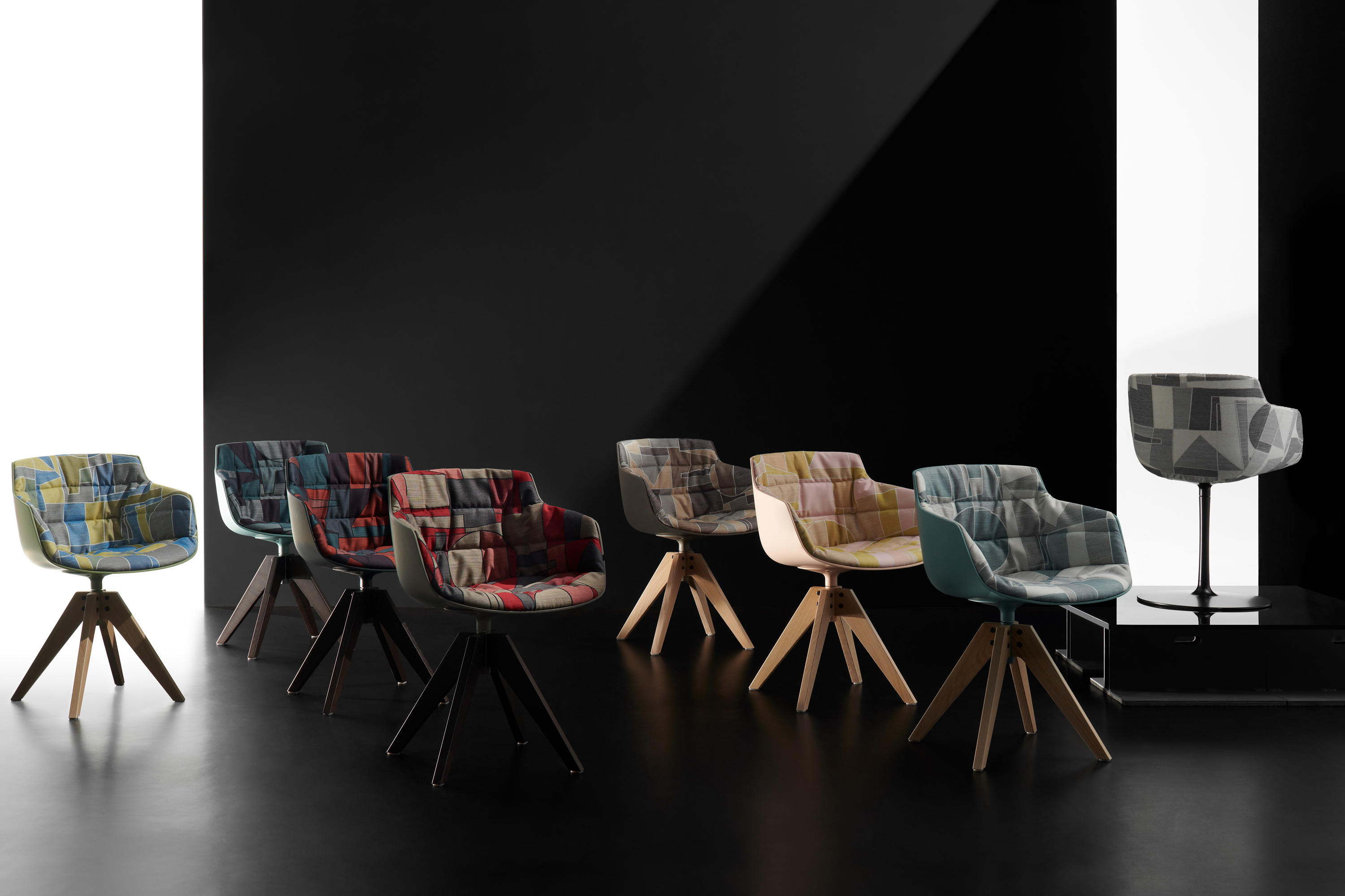 创意家具 - 坐具|餐椅|办公家具|设计师家具|FLOW SLIM COLOR  洽谈椅/餐椅