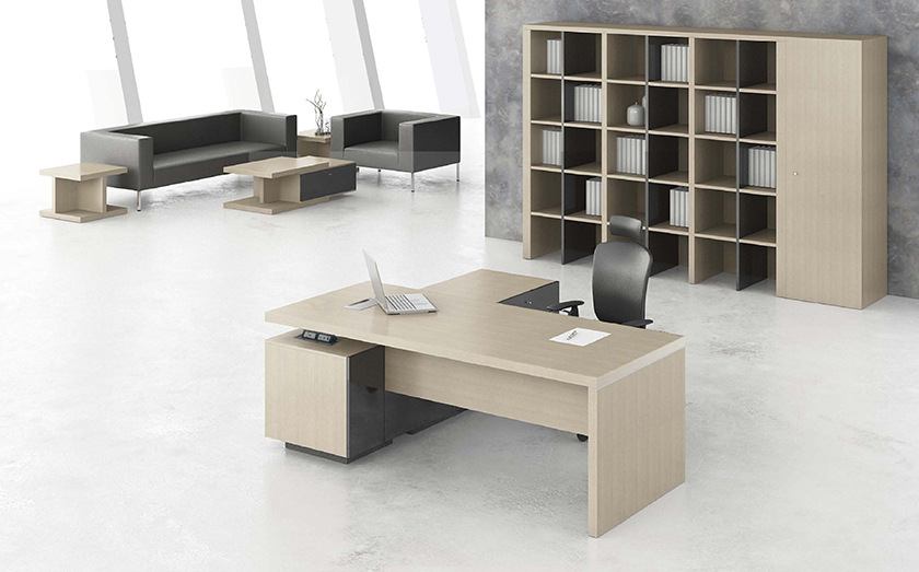 [办公台|经典大班台|办公家具|设计师家具|Hanson汉森]