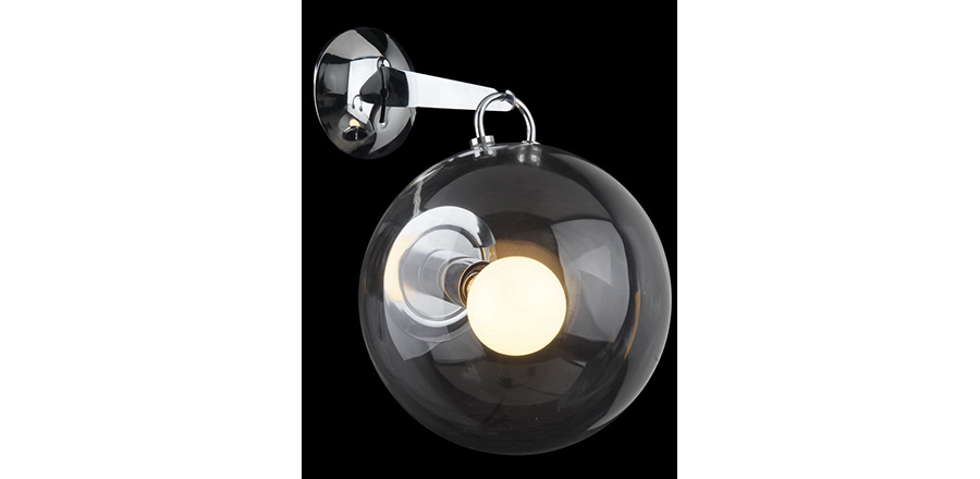 [创意家具 - 灯饰|壁灯|办公家具|设计师家具|Micons Tavolo 清光圆球 现代玻璃壁灯]