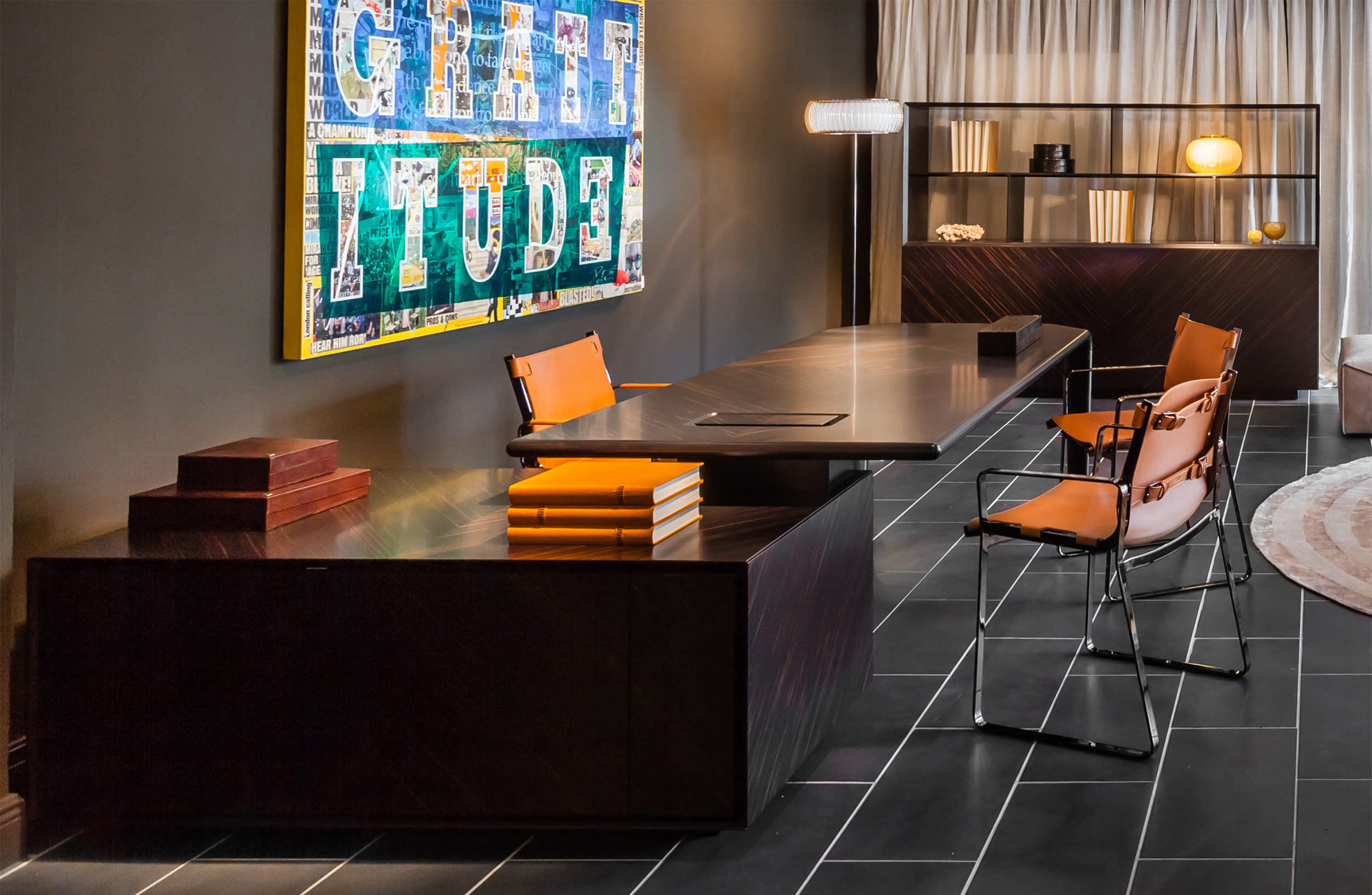 办公台|时尚中班台|办公家具|设计师家具|塞伦盖蒂行政大班台