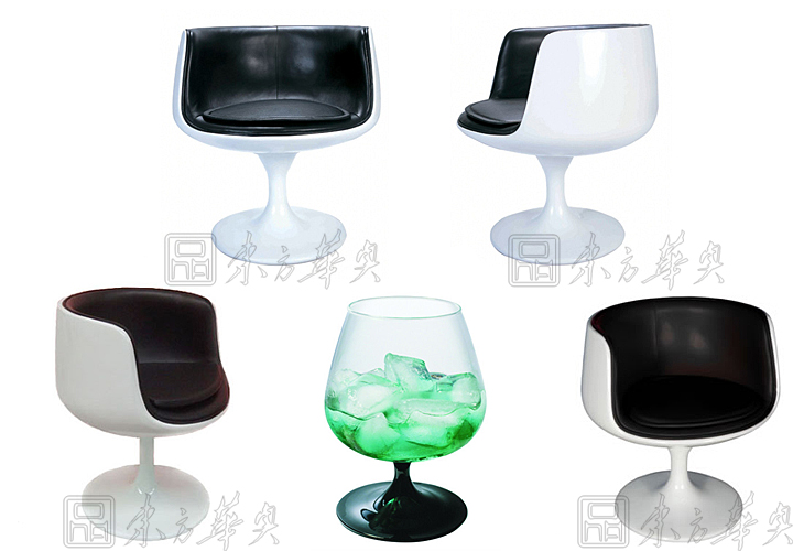 现代经典休闲椅|塑料休闲椅|办公家具|酒杯椅|休闲椅，郁金香椅，玻璃钢椅