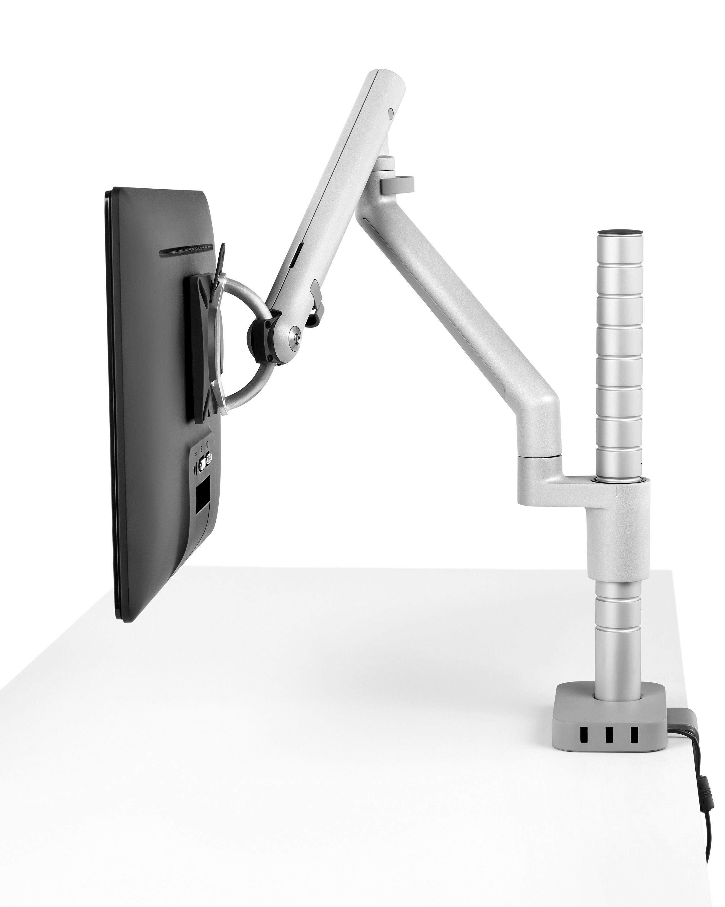 [办公辅件|显示器支架|办公家具|万象城(中国)家具|Wishbone 台面显示屏（立柱）支架]