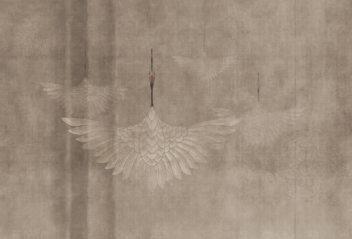 [万象城网页版 - 附件|装饰画/墙饰|办公家具|万象城(中国)家具|鹤舞-原创定制壁画]