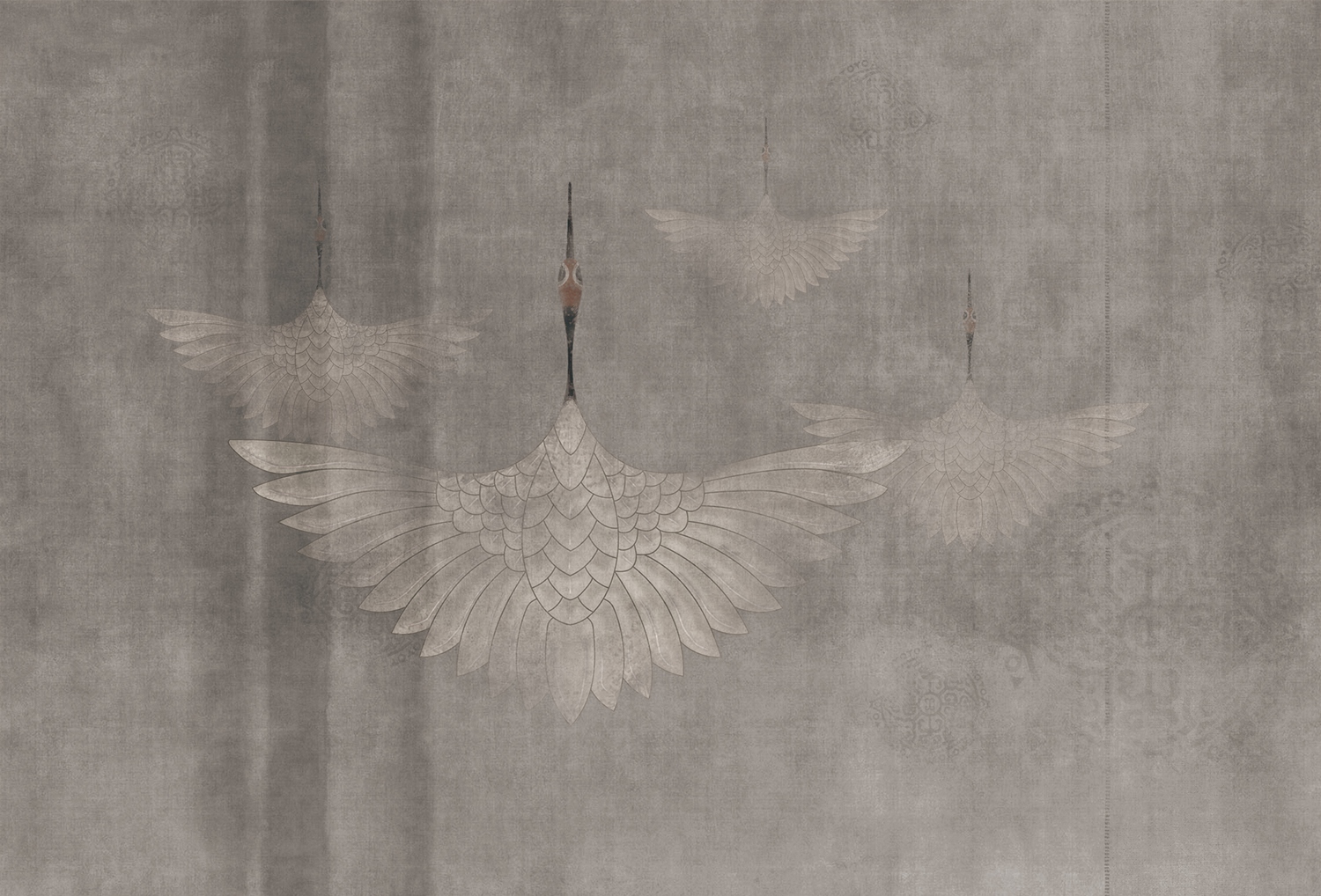 万象城网页版 - 附件|装饰画/墙饰|办公家具|万象城(中国)家具|鹤舞-原创定制壁画
