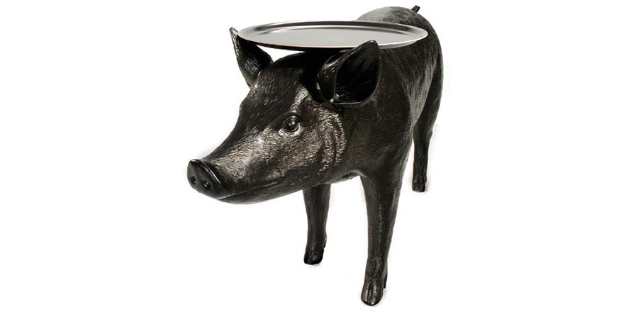 [万象城网页版 - 灯饰|台灯|办公家具|万象城(中国)家具|荷兰 Moooi Pig Table 黑豬邊桌]