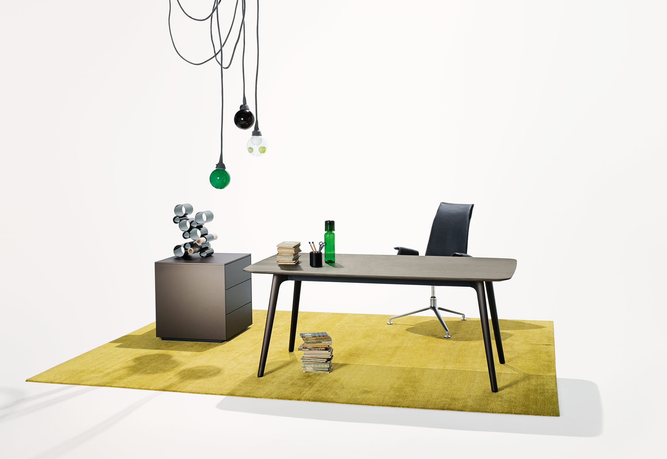 办公台|时尚大班台|办公家具|万象城(中国)家具|KEYPIECE COMMUNICATION DESK.大班台