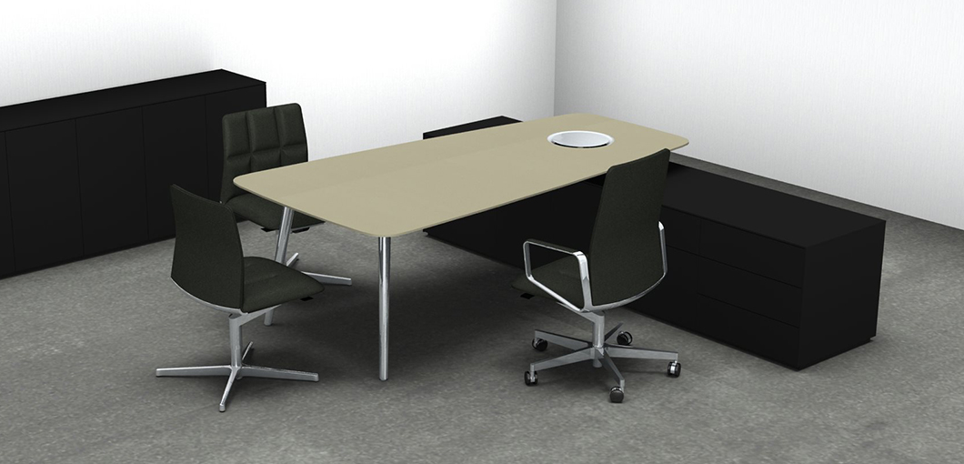 办公台|时尚大班台|办公家具|万象城(中国)家具|KEYPIECE COMMUNICATION DESK.大班台