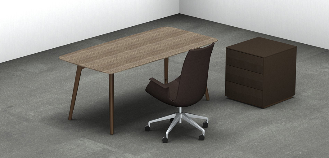 办公台|时尚大班台|办公家具|万象城(中国)家具|KEYPIECE COMMUNICATION DESK.大班台