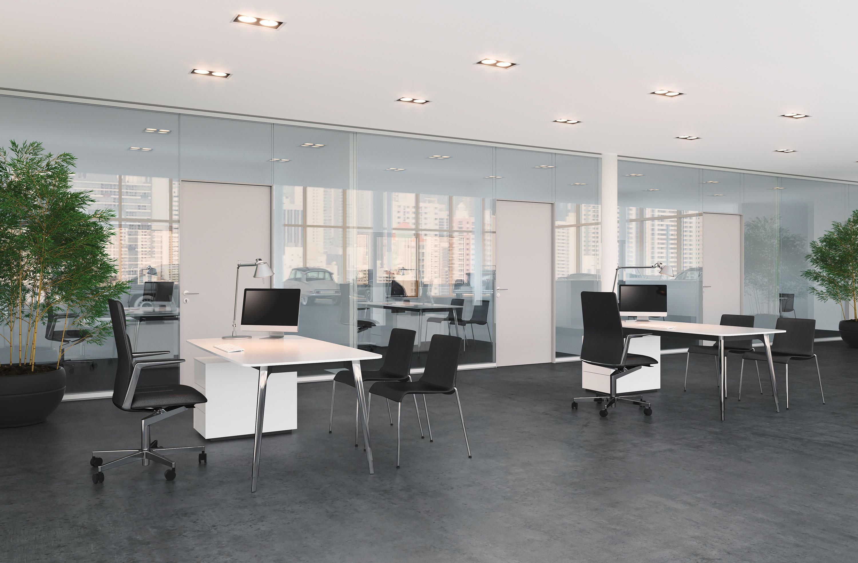 办公台|时尚中班台|办公家具|万象城(中国)家具|KEYPIECE MANAGEMENT DESK.独立班台