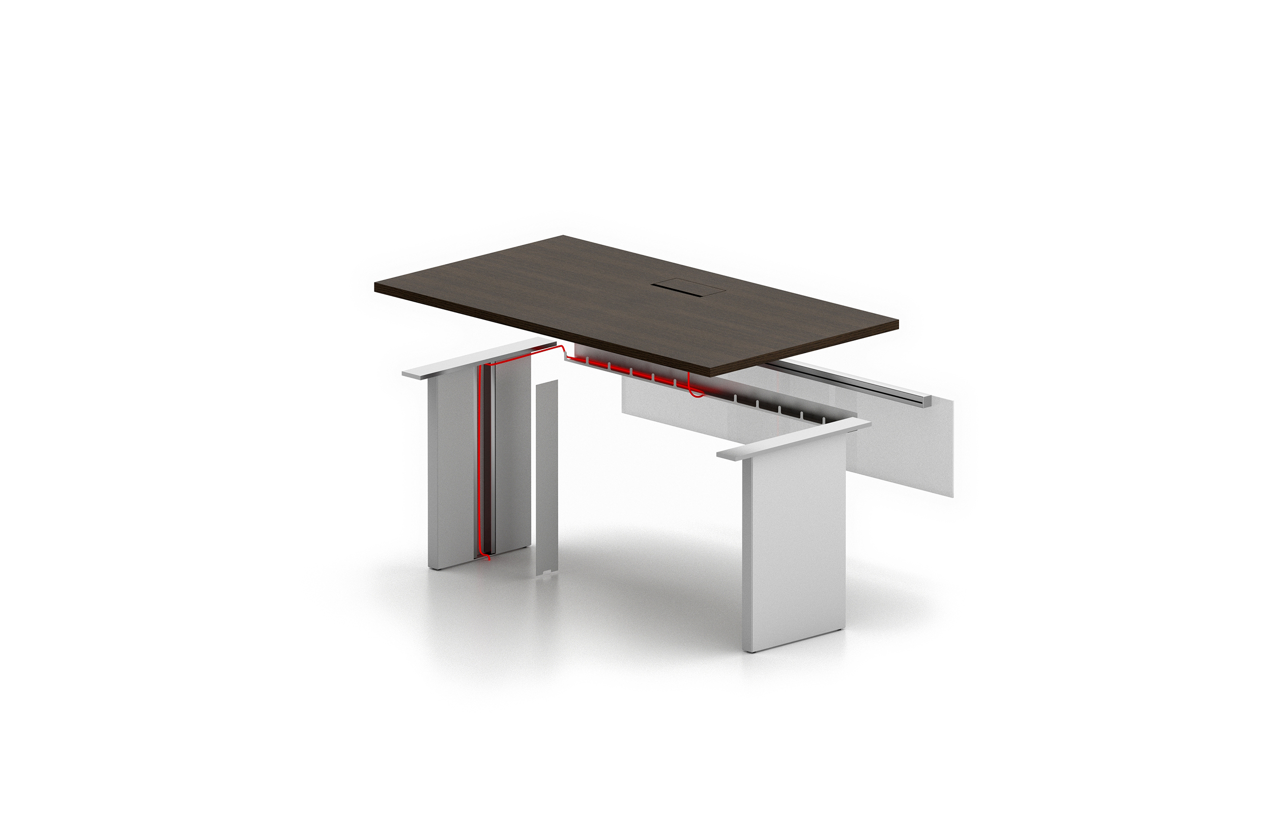 会议台|实木会议台|办公家具|万象城(中国)家具|FRAME LITE会议台